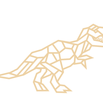 3mm mdf Geometric T-Rex