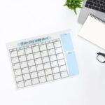 Clear Splash Design Acrylic Monthly Planner