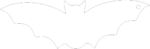 10cm Wide Acrylic Bat Shape (pack of 10)