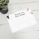 Reusable Printed Shapes Tracing Board
