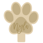 Mdf and Oak Dog Paw Lead Hanger Holder