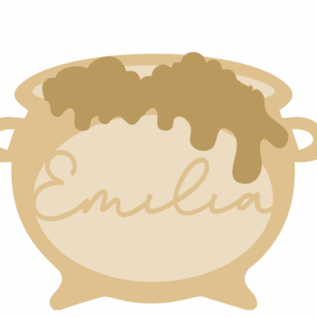 3mm mdf Personalised Layered Cauldron Bauble