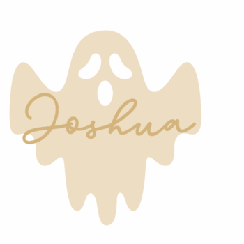 3mm mdf Personalised Layered Ghost Bauble