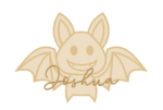 3mm mdf Personalised Layered Bat Bauble