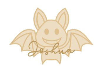 3mm mdf Personalised Layered Bat Bauble