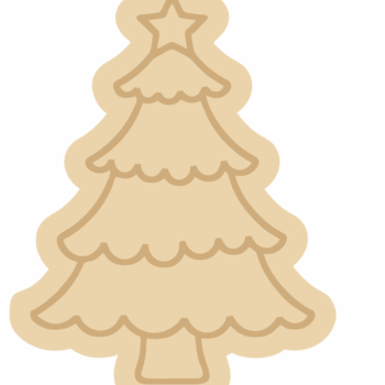 3mm mdf Personalised Layered Christmas Tree Bauble