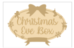 3mm mdf Layered Christmas Eve Box Topper