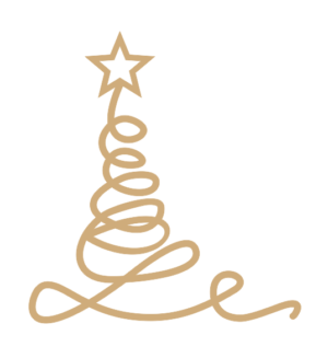 3mm mdf Squigly Christmas Tree (pack of 5)