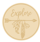 3MM MDF Personalised Layered Boho Circle - Explore
