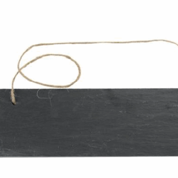 Hanging Slate Plaque with jute