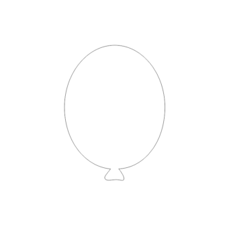 10cm Acrylic Balloon (Pack of 10)