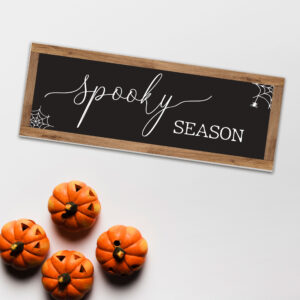 Foamboard Printed Sign - Spooky Season - Oak Border