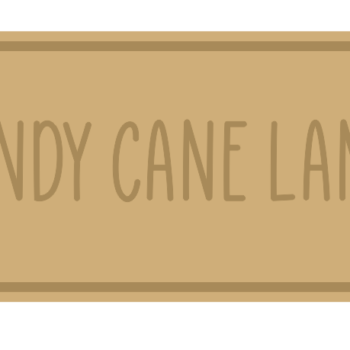 3mm + 3mm mdf Layered Candy Cane Lane Sign