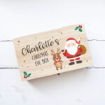 Personalised Rectangular Printed Christmas Eve Box – Santa & Rudolph