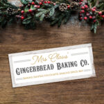 Foamboard Printed Sign – Gingerbread Baking Co – Border Colour Options