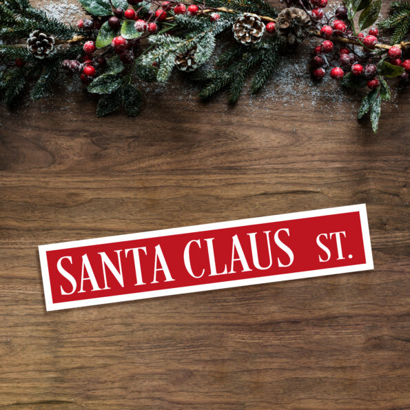 Foamboard Printed Sign - Christmas Street Signs for Trees