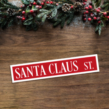 Foamboard Printed Sign - Christmas Street Signs for Trees