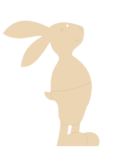 3mm mdf Mr Bunny Dangly