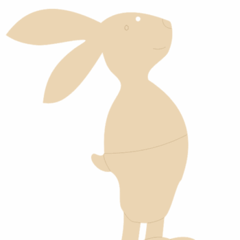 3mm mdf Mr Bunny Dangly
