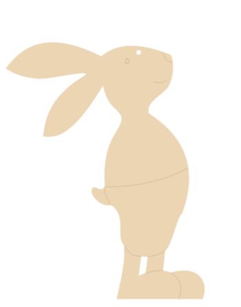3mm mdf Mr Bunny Dangly