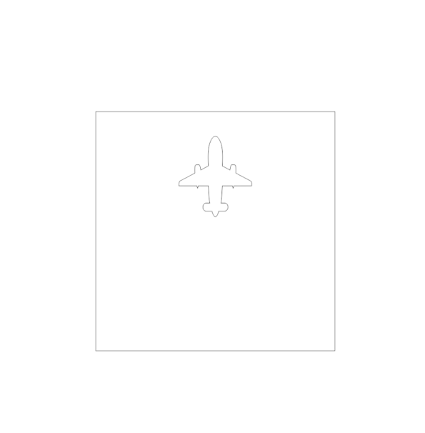 Acrylic Front for Ikea Frame - Airplane Cut Out
