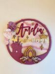 3mm mdf Multi-Names Princess Carriage Plaque