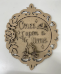 3mm mdf Once Upon A Time Circle Plaque