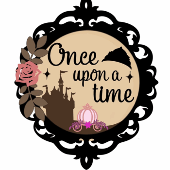 3mm mdf Once Upon A Time Circle Plaque