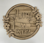 3mm mdf Graduation Name Plaque