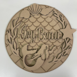 3mm mdf Mermaid Name Plaque