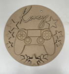 3mm mdf Game Control Name Plaque