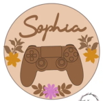 3mm mdf Game Control Name Plaque