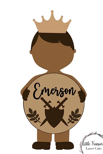 3mm mdf Prince Holding Name Plaque