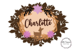 3mm mdf Oval Woodland Name Plaque