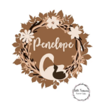 3mm mdf Woodland Leaves Name Plaque