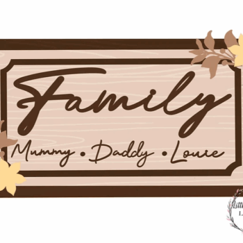 3mm mdf Rectangular Multiple Name Plaque