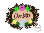 3mm mdf Layered Oval Jungle Name Plaque