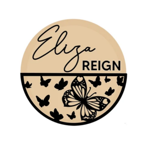 3mm mdf Half Butterfly Name Plaque