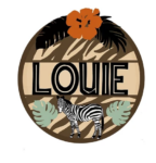 3mm mdf Safari Zebra Name Plaque