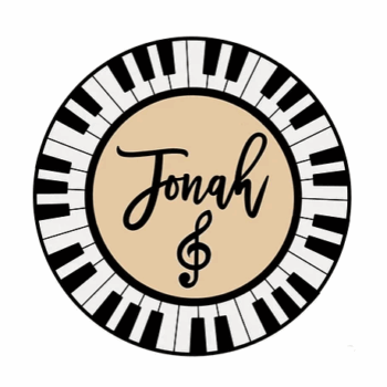 3mm mdf Piano Keys Name Plaque