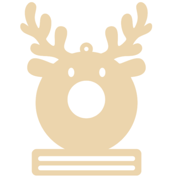 Oak or mdf Antler Head Lindt and Money Holder Bauble