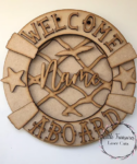 3mm mdf Nautical Life Buoy Name Plaque