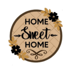 3mm mdf Home Sweet Home Plaque
