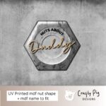 Printed Nut  – Nuts About …. Plaque