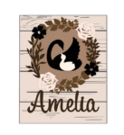 3mm mdf Rectangular Woodland Swans Plaque