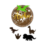 3mm mdf Laser Cut Dinosaur Themed Dream Catcher