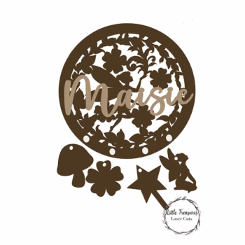 3mm mdf Laser Cut Fairy Dream Catcher