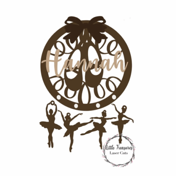 3mm mdf Laser Cut Ballerina Dream Catcher