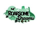 3mm mdf Roarsome Dreams Dinosaur Mountain Plaque