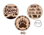 3mm mdf Sweet Dreams (Mountain & Stars) Plaque